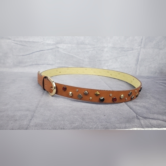 NOBO Women's Brown Studded Embellished Western Belt  Size L - Picture 1 of 11